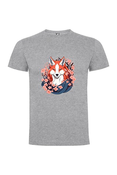 iLovePrints Kitsune in Bloom Tshirt