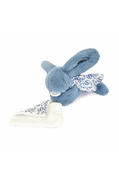 Doudou et Compagnie Doudou ®   Iepuraș - jucărie de pluș cu păturică, 16 cm