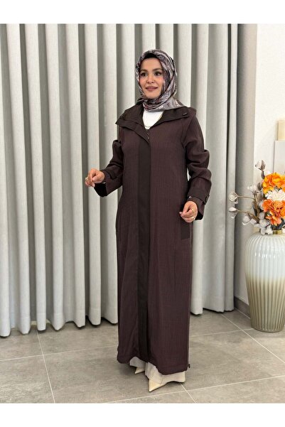 Armine TREND PARAŞÜT KUMAŞ DETAYLI GİY-ÇIK KAHVERENGİ