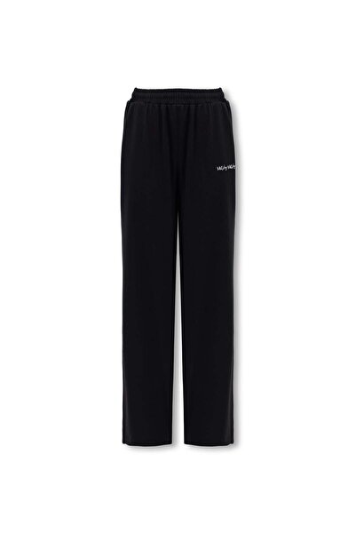 Matchy Matchy Kadın Black Hafif Dokulu Sweatpant