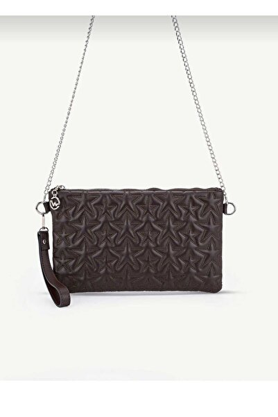 ÖZÜM ÇANTA Women's Star Embroidered Chain Strap Portfolio Bag