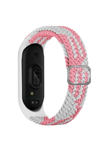 Buti Xiaomi Mi Band 3 - 4 Premium Quality Nato Fabric Mesh Strap Colorful Sma...