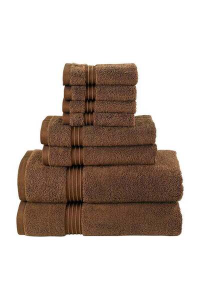 Bliss Casa 8-Piece Towel Set, 100% Combed Cotton 550 GSM Superior Quality, Qu...