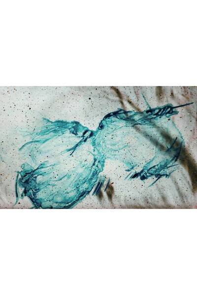 Persona Tablou Canvas, Model Abstract Albastru- 100 X 70 cm
