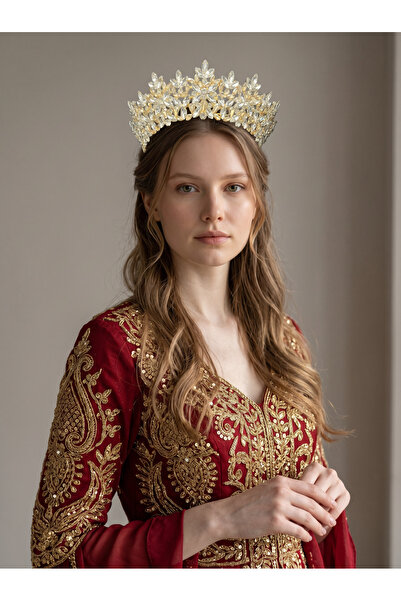 Sabek Bujiteri Golden Night Crown-Bride, Henna, Engagement, Promise, After, B...