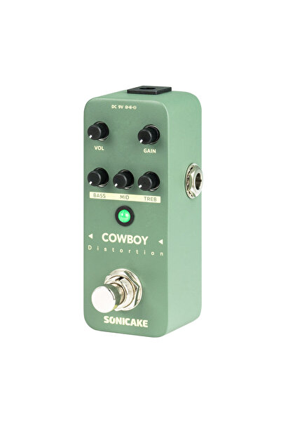 Choice SONICAKE Cowboy Distortion High Gain Guitar Effects Pedal LED Flashing...