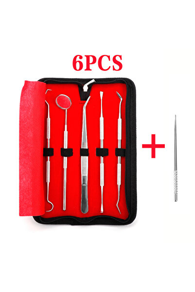 Choice3 6PCS Stainless steel dental cleaning tool, removes tooth dirt, cleans...