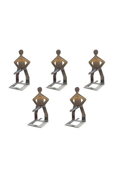 Choice 5PCS Stainless Steel BBQ Sausage Holder A Fun Gift Reusable Hot Dog St...