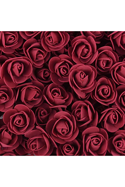 Choice38 100PCS Wine red 100/150/300Pcs 3.5cm Artificial Flower Foam PE Rose ...