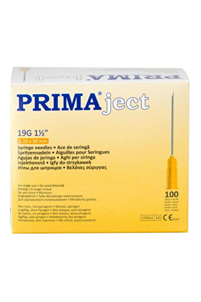 Prima Ace seringa recoltare Prima, unica folosinta, 19G, 1 1/2' (1.10 x 38mm)...