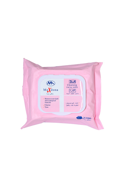 MAXDONA Max Donna Facial Cleansing Wipes - 25 Count for Clean and Fresh Skin