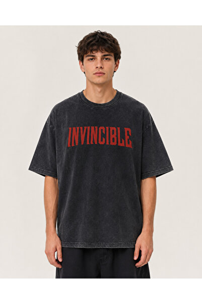 None Wear Black Washed Invincible Omni-Man Unisex T-Shirt