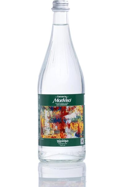 MONVISO Canvas by Still Natural Mineral Water 750ml Glass Bottles, 12 Bottles...