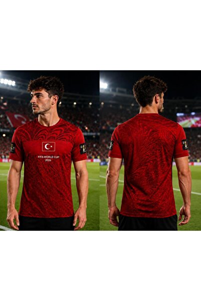 yenteks TÜRKİYE FIFA 2026 MİLLİ TAKIM İSİMSİZ YETİŞKİN KIRMIZI FORMA UNISEX