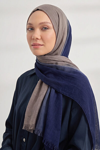 ARMANDA Pure Comfort Viscose Shawl - Dark Blue-Mink