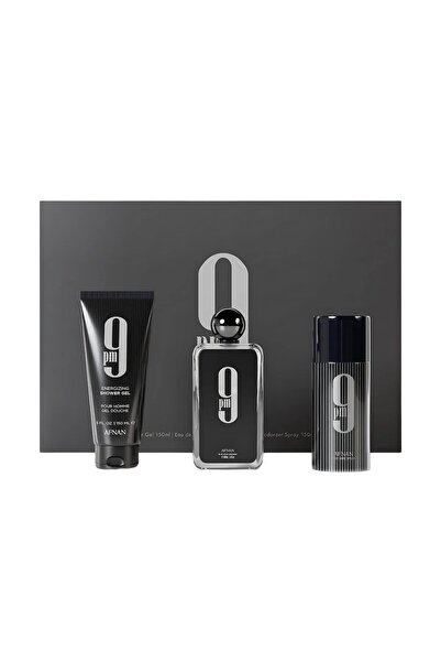 Afnan 9PM GIFT SET EAU DE PARFUM 100ML + SHOWER GEL 200ML + DEO SPRAY 250ML