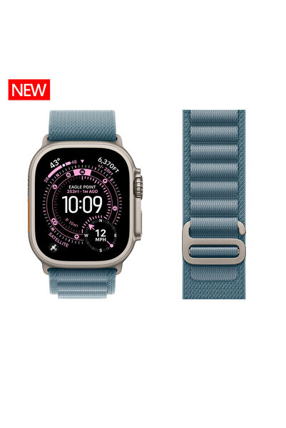 Choice39 S11-46 42 44 45 49mm Light Blue-Titanium Alpine/Trail Loop Strap For...