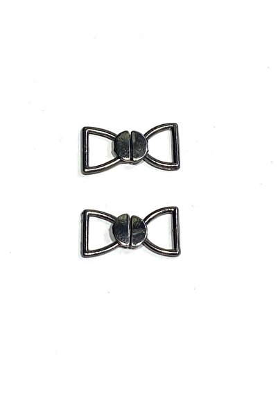 karantuhafiye Cardigan Clip Metal Bow Model 2 cm Set of 2 2 Pairs / Small Siz...