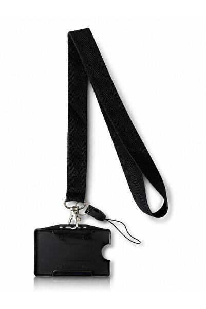 RZ RY ZAGA Id Badge Holder Black Color Cotton Neck Lanyard Neck Strap Lanyard...