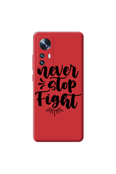 Other Xiaomi Mi 12 Never stop fight Red Colored Silicone TPU Θήκη