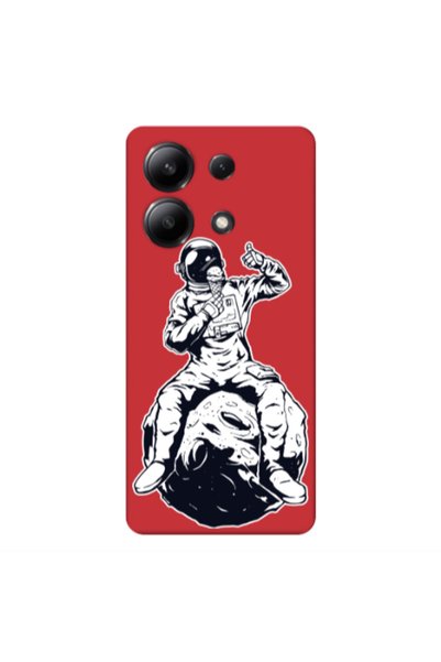Other Xiaomi Redmi Note 13 4G ice cream in space Red Colored Silicone TPU Θήκη