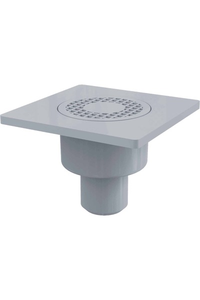 ALCA Sifon de pardoseală 15X15/50mm, ieșire verticală, grătar din plastic și ...