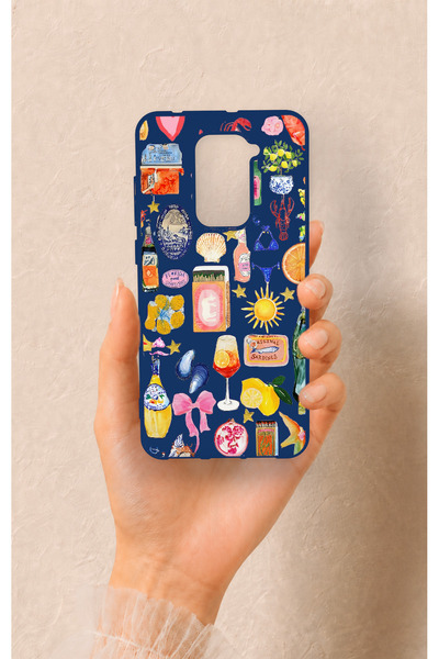 Vip Case Redmi Note 9 Uyumlu Summer Desenli Silikon Kılıf