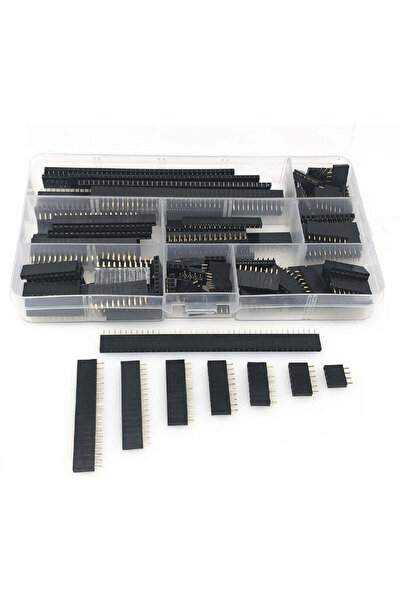 Generic مجموعة متنوعة من 120 قطعة من رؤوس توصيل أنثوية مستقيمة للوحات PCB بخط...