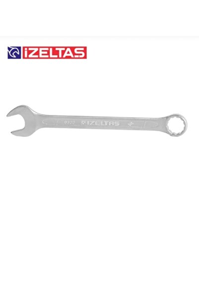 İzeltaş 17 mm Kısa Kombine Anahtar Açık Ağız Yıldız Anahtar Profesyonel Seri