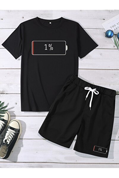 bellanova Unisex Oversize Shorts Set Short Sleeve T-Shirt Comfortable Fit Sum...