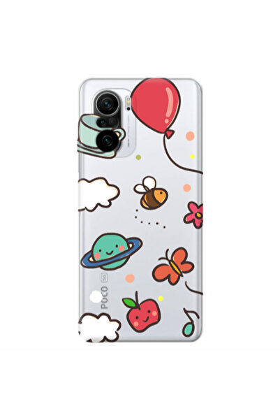 Other Xiaomi Poco F3 cute little ones Transparent Silicone TPU Θήκη
