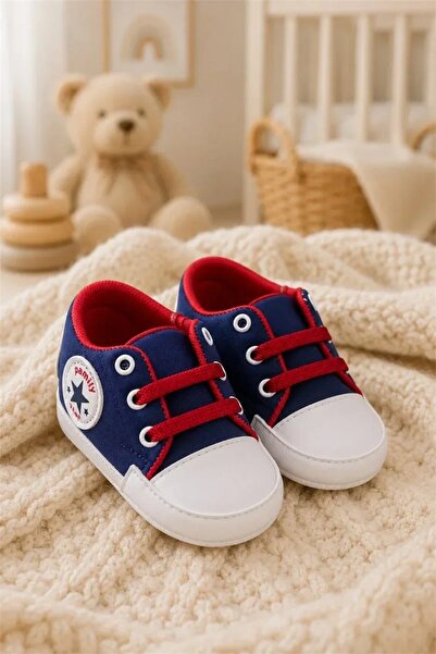 Tuğra Bebe Soft Mini Shoes with Star Detail for Baby Boy