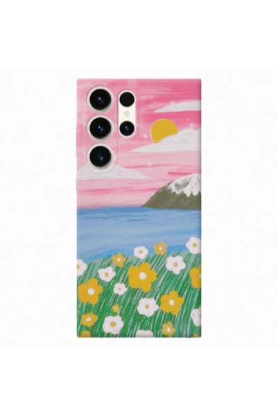 Other Samsung S25 Ultra Sun and Flowers Transparent Silicone TPU Θήκη