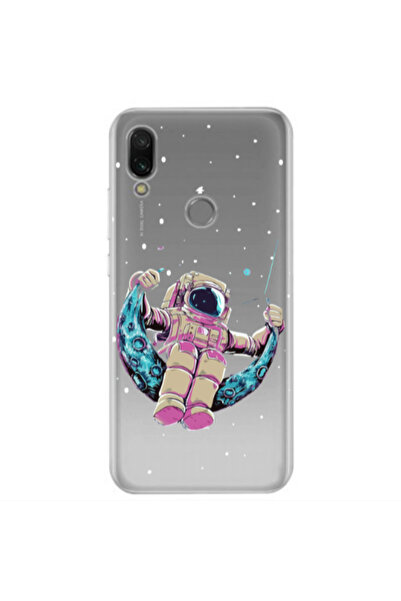 Other Xiaomi Redmi Note 7 Astronaut swinging on the moon Transparent Silicone...