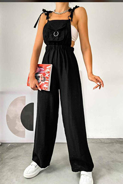 Noa&Noa Women's Casual Jumpsuit with Pockets and Strap Detailing, High Waist,...