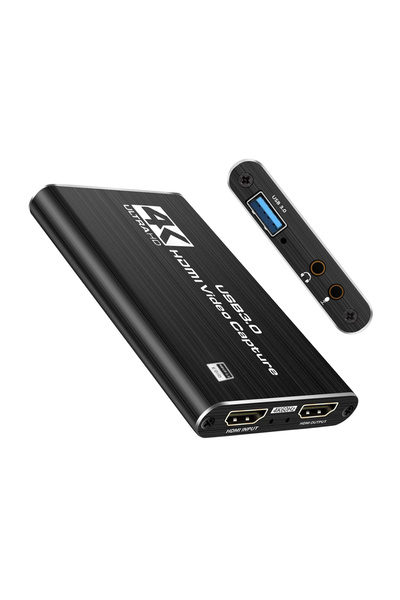 POWERTECH video capture CAB-H164, HDMI/USB σύνδεση, 4K/60Hz, μαύρο