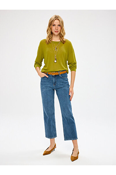 Faik Sönmez Mom Fit Beş Cep Elastanlı Jean Pantolon W27JPN009