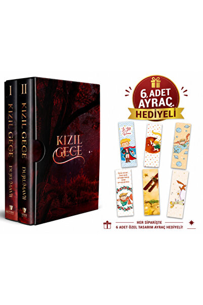 Vera Kitap Kızıl Gece 1-2 (İkili Kutulu Set) Ayraç Hediyeli