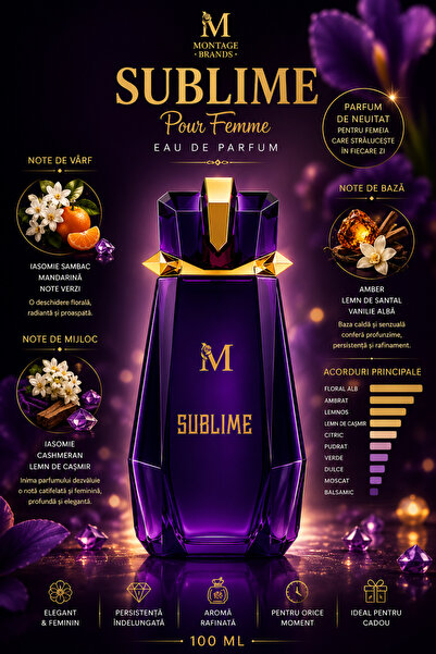 Montage Brands Parfum Damă Sublime Pour Femme 100 ml – Elegant, Misterios și ...