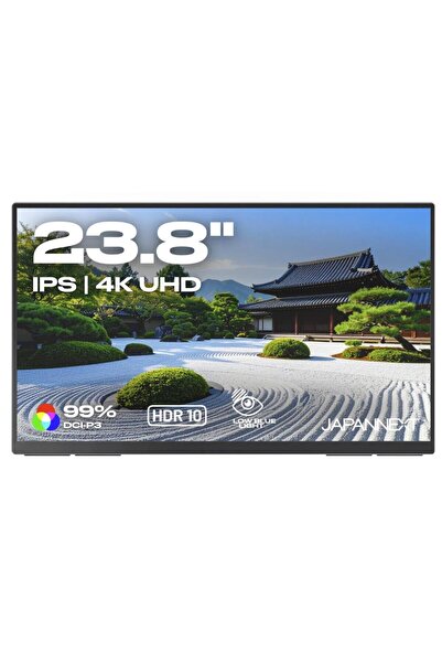 Japannext 23.8" Portable IPS LED Monitor JN-MD-IPS238U-C6, UHD, HDMI, USB-C, ...