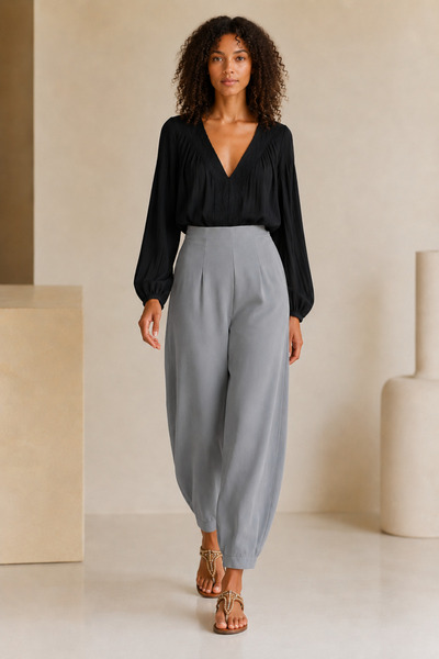 MORE MOSS High Waist Women's Pants