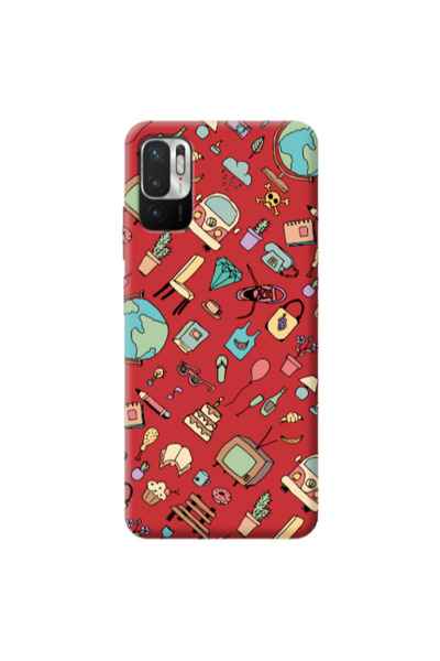 Other Xiaomi Redmi Note 10 Pro 5G Best buds Red Colored Silicone TPU Θήκη