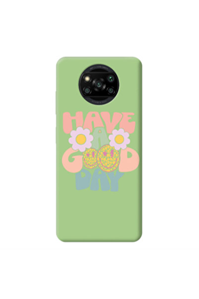 Other Xiaomi Poco X3 Pro Have A Good day Light Green Colored Silicone TPU Θήκη