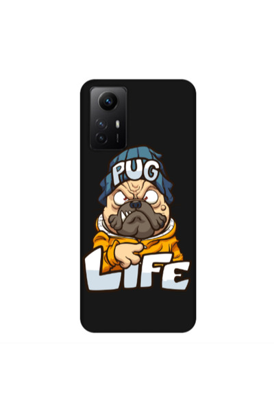 Other Xiaomi Redmi Note 12s Pug Life 2 Black Colored Silicone TPU Θήκη