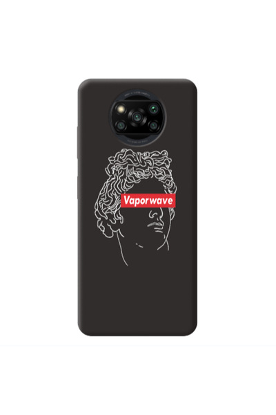 Other Xiaomi Poco X3 /X3 Pro Vaporwave Black Colored Silicone TPU Θήκη