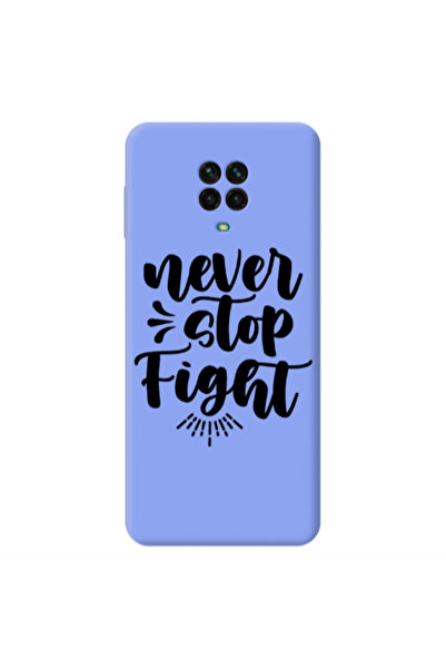 Other Xiaomi Redmi Note 9 Pro Never stop fight Light Purple Colored Silicone ...