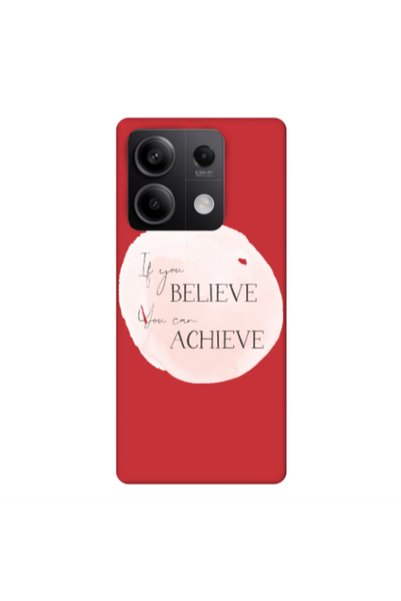 Other Xiaomi Redmi Note 13 5G If You Believe Red Colored Silicone TPU Θήκη