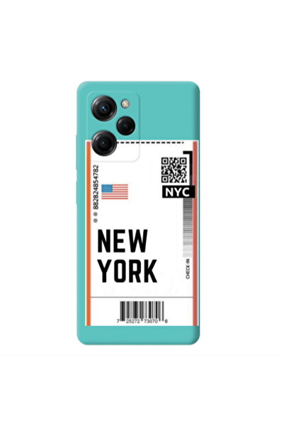 Other Xiaomi Poco X5 Pro New York NYC Turquoise Colored Silicone TPU Θήκη