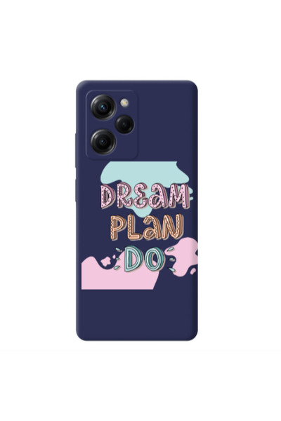 Other Xiaomi Poco X5 Pro Dream Plan Do Dark blue Colored Silicone TPU Θήκη