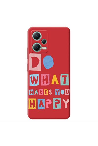 Other Xiaomi Redmi Note 12 Pro 5G Do What Makes Red Colored Silicone TPU Θήκη
